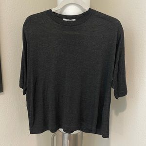 Classic Alexander Wang gray quarter length Sleeve T tee shirt size medium